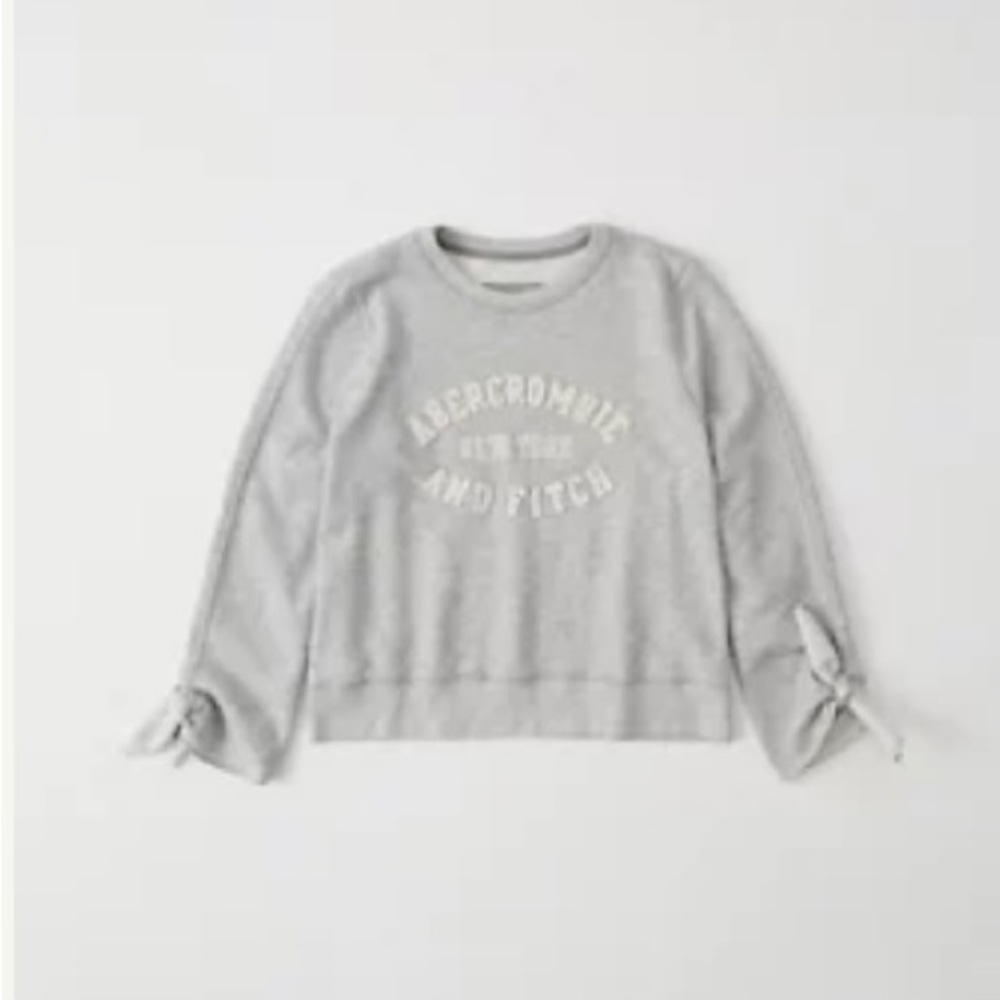 Tie-sleeve Abercrombie logo Sweatshirt